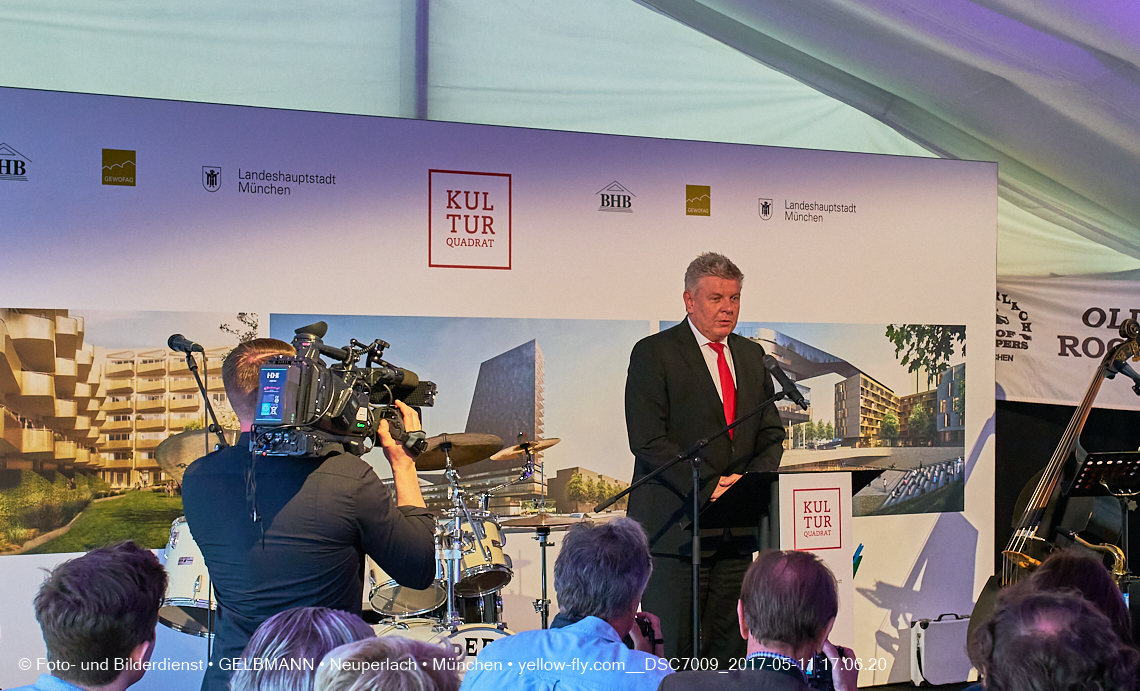 11. Mai 2017 - Grundsteinlegung für die LOGE und dem Kulturquadrat in Neuperlach